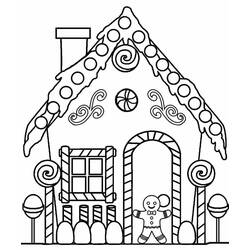 Dibujo para colorear: Casa de Jengibre (Comida y Nutrición) #199229 - Dibujos para Colorear e Imprimir Gratis
