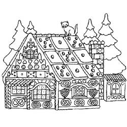 Dibujo para colorear: Casa de Jengibre (Comida y Nutrición) #199230 - Dibujos para Colorear e Imprimir Gratis