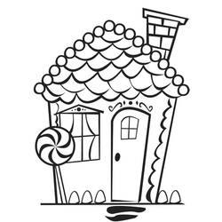 Dibujo para colorear: Casa de Jengibre (Comida y Nutrición) #199231 - Dibujos para Colorear e Imprimir Gratis