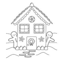 Dibujo para colorear: Casa de Jengibre (Comida y Nutrición) #199233 - Dibujos para Colorear e Imprimir Gratis