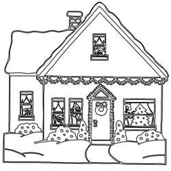Dibujo para colorear: Casa de Jengibre (Comida y Nutrición) #199235 - Dibujos para Colorear e Imprimir Gratis