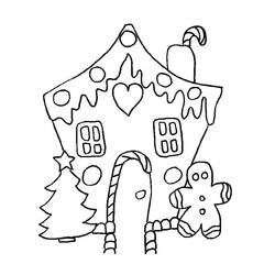 Dibujo para colorear: Casa de Jengibre (Comida y Nutrición) #199237 - Dibujos para Colorear e Imprimir Gratis