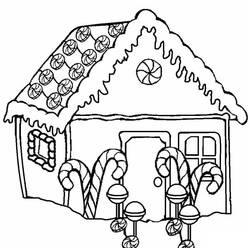 Dibujo para colorear: Casa de Jengibre (Comida y Nutrición) #199239 - Dibujos para Colorear e Imprimir Gratis