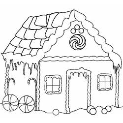 Dibujo para colorear: Casa de Jengibre (Comida y Nutrición) #199240 - Dibujos para Colorear e Imprimir Gratis