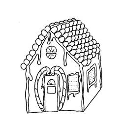 Dibujo para colorear: Casa de Jengibre (Comida y Nutrición) #199242 - Dibujos para Colorear e Imprimir Gratis