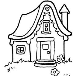 Dibujo para colorear: Casa de Jengibre (Comida y Nutrición) #199243 - Dibujos para Colorear e Imprimir Gratis