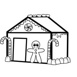 Dibujo para colorear: Casa de Jengibre (Comida y Nutrición) #199244 - Dibujos para Colorear e Imprimir Gratis