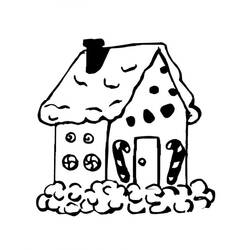 Dibujo para colorear: Casa de Jengibre (Comida y Nutrición) #199245 - Dibujos para Colorear e Imprimir Gratis