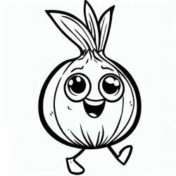 Dibujos para colorear: Cebolla - Dibujos para Colorear e Imprimir Gratis