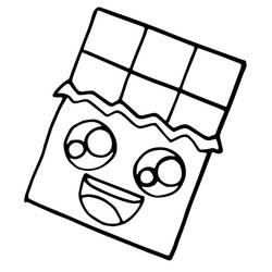 Dibujo para colorear: Chocolate (Comida y Nutrición) #214397 - Dibujos para Colorear e Imprimir Gratis