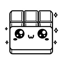 Dibujo para colorear: Chocolate (Comida y Nutrición) #214398 - Dibujos para Colorear e Imprimir Gratis
