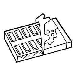 Dibujo para colorear: Chocolate (Comida y Nutrición) #214400 - Dibujos para Colorear e Imprimir Gratis
