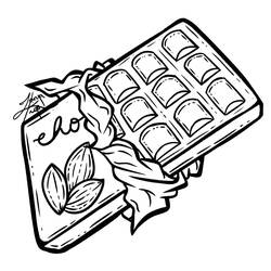 Dibujo para colorear: Chocolate (Comida y Nutrición) #214402 - Dibujos para Colorear e Imprimir Gratis
