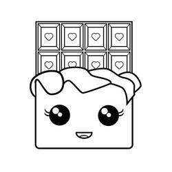 Dibujo para colorear: Chocolate (Comida y Nutrición) #214404 - Dibujos para Colorear e Imprimir Gratis