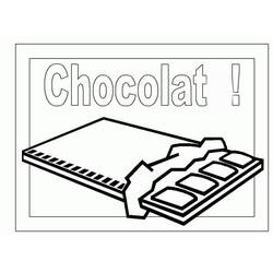 Dibujo para colorear: Chocolate (Comida y Nutrición) #214405 - Dibujos para Colorear e Imprimir Gratis