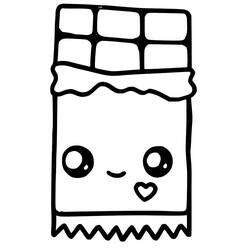 Dibujo para colorear: Chocolate (Comida y Nutrición) #214408 - Dibujos para Colorear e Imprimir Gratis