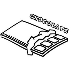 Dibujo para colorear: Chocolate (Comida y Nutrición) #214411 - Dibujos para Colorear e Imprimir Gratis