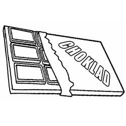 Dibujo para colorear: Chocolate (Comida y Nutrición) #214414 - Dibujos para Colorear e Imprimir Gratis
