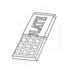 Dibujo para colorear: Chocolate (Comida y Nutrición) #214416 - Dibujos para Colorear e Imprimir Gratis
