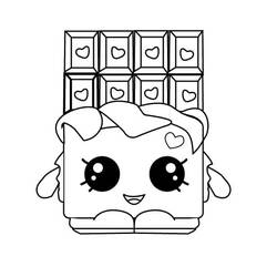 Dibujo para colorear: Chocolate (Comida y Nutrición) #214417 - Dibujos para Colorear e Imprimir Gratis