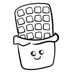 Dibujo para colorear: Chocolate (Comida y Nutrición) #214419 - Dibujos para Colorear e Imprimir Gratis