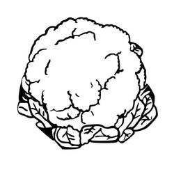 Dibujo para colorear: Coliflor (Comida y Nutrición) #207515 - Dibujos para Colorear e Imprimir Gratis