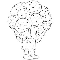 Dibujo para colorear: Coliflor (Comida y Nutrición) #207516 - Dibujos para Colorear e Imprimir Gratis