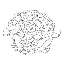 Dibujo para colorear: Coliflor (Comida y Nutrición) #207517 - Dibujos para Colorear e Imprimir Gratis
