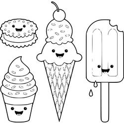 Dibujo para colorear: Comida Kawaii (Comida y Nutrición) #209285 - Dibujos para Colorear e Imprimir Gratis