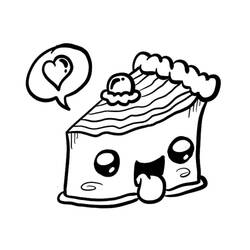 Dibujo para colorear: Comida Kawaii (Comida y Nutrición) #209288 - Dibujos para Colorear e Imprimir Gratis