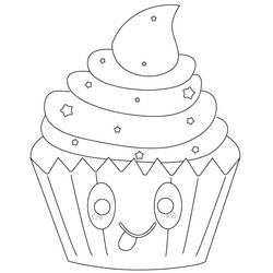 Dibujo para colorear: Comida Kawaii (Comida y Nutrición) #209289 - Dibujos para Colorear e Imprimir Gratis