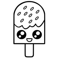 Dibujo para colorear: Comida Kawaii (Comida y Nutrición) #209290 - Dibujos para Colorear e Imprimir Gratis