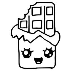 Dibujo para colorear: Comida Kawaii (Comida y Nutrición) #209291 - Dibujos para Colorear e Imprimir Gratis