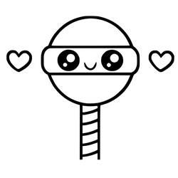 Dibujo para colorear: Comida Kawaii (Comida y Nutrición) #209293 - Dibujos para Colorear e Imprimir Gratis