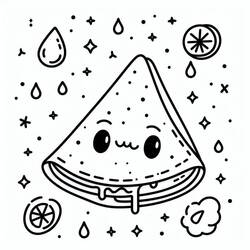 Dibujos para colorear: Crepes - Dibujos para Colorear e Imprimir Gratis