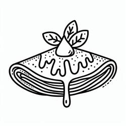Dibujo para colorear: Crepes (Comida y Nutrición) #220657 - Dibujos para Colorear e Imprimir Gratis