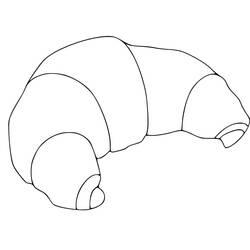 Dibujo para colorear: Croissant (Comida y Nutrición) #206878 - Dibujos para Colorear e Imprimir Gratis