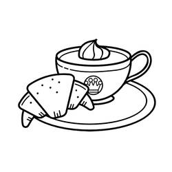 Dibujo para colorear: Croissant (Comida y Nutrición) #206882 - Dibujos para Colorear e Imprimir Gratis