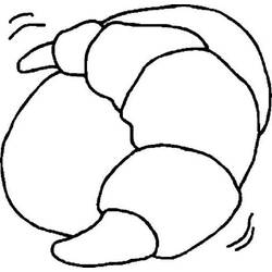 Dibujo para colorear: Croissant (Comida y Nutrición) #206885 - Dibujos para Colorear e Imprimir Gratis