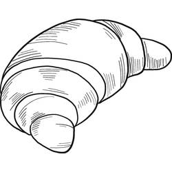 Dibujo para colorear: Croissant (Comida y Nutrición) #206890 - Dibujos para Colorear e Imprimir Gratis
