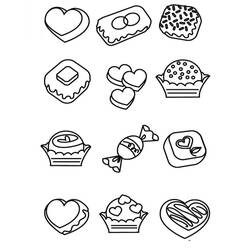 Dibujo para colorear: Dulces (Comida y Nutrición) #190790 - Dibujos para Colorear e Imprimir Gratis