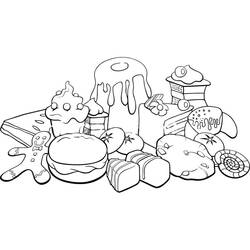 Dibujo para colorear: Dulces (Comida y Nutrición) #190793 - Dibujos para Colorear e Imprimir Gratis