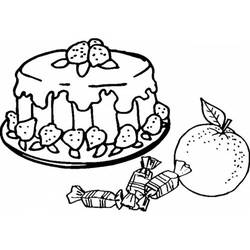 Dibujo para colorear: Dulces (Comida y Nutrición) #190801 - Dibujos para Colorear e Imprimir Gratis
