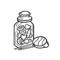 Dibujo para colorear: Dulces (Comida y Nutrición) #190804 - Dibujos para Colorear e Imprimir Gratis