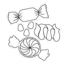 Dibujo para colorear: Dulces (Comida y Nutrición) #190813 - Dibujos para Colorear e Imprimir Gratis