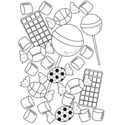 Dibujo para colorear: Dulces (Comida y Nutrición) #190814 - Dibujos para Colorear e Imprimir Gratis