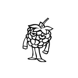 Dibujo para colorear: Frambuesa (Comida y Nutrición) #214014 - Dibujos para Colorear e Imprimir Gratis