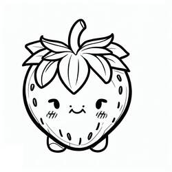 Dibujo para colorear: Fresa (Comida y Nutrición) #186949 - Dibujos para Colorear e Imprimir Gratis