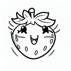 Dibujo para colorear: Fresa (Comida y Nutrición) #186950 - Dibujos para Colorear e Imprimir Gratis