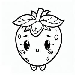 Dibujo para colorear: Fresa (Comida y Nutrición) #186951 - Dibujos para Colorear e Imprimir Gratis